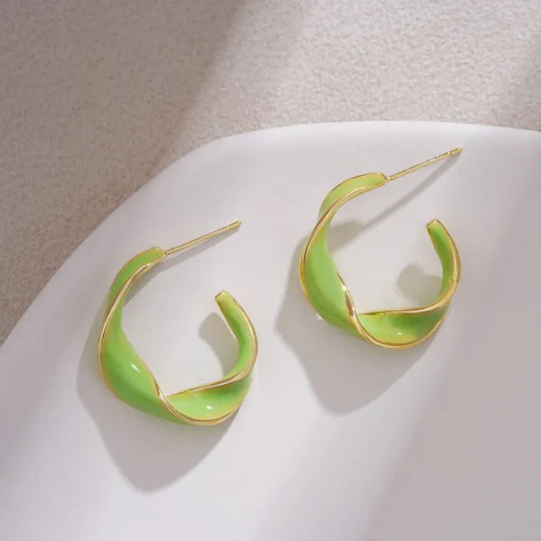 Twisted Hoop Korean Earring