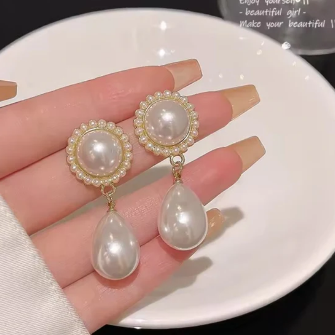 Korean Pearl Drop Earrings