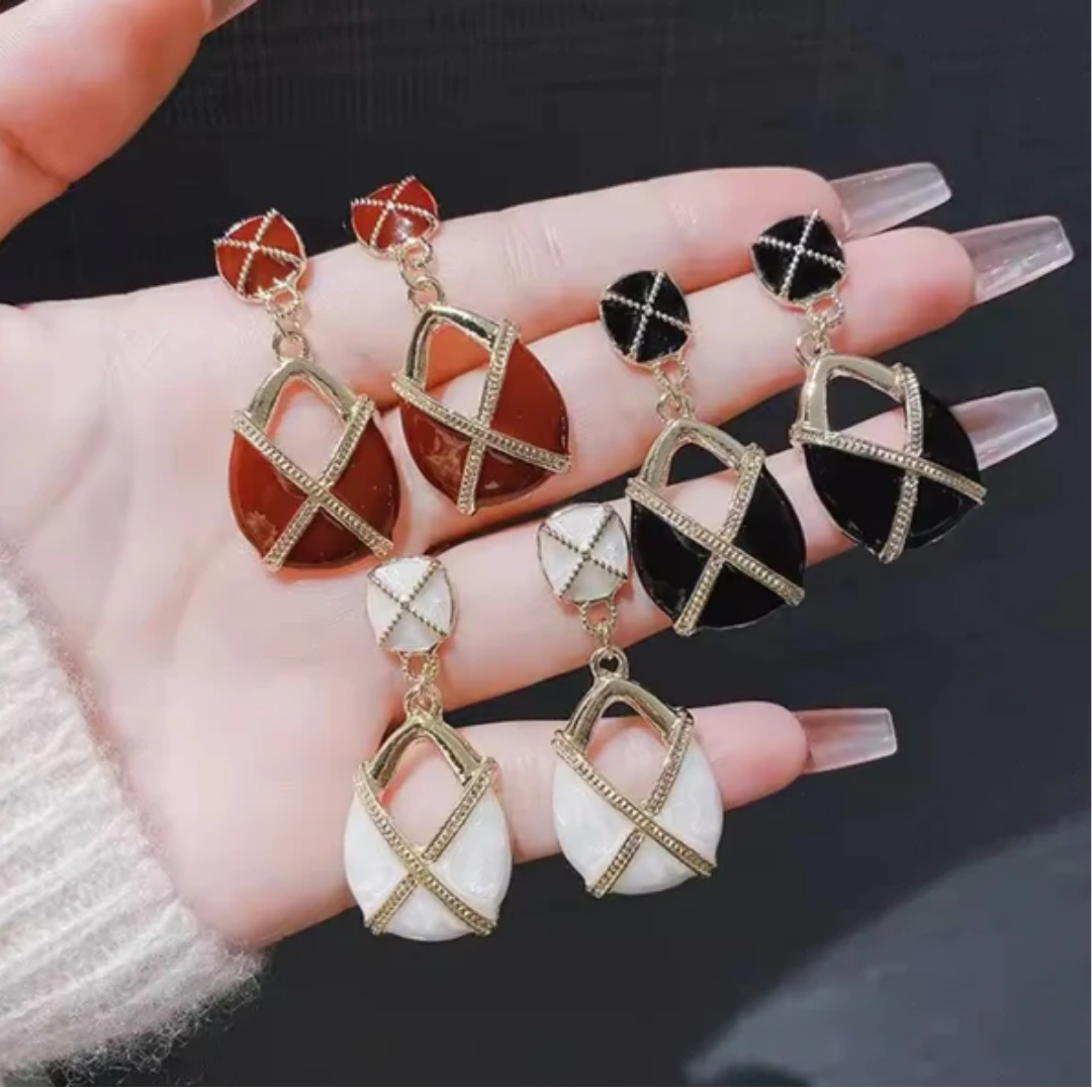 Vintage Oil Drops Elegant Fashion Charm Earrings For Women And Girls