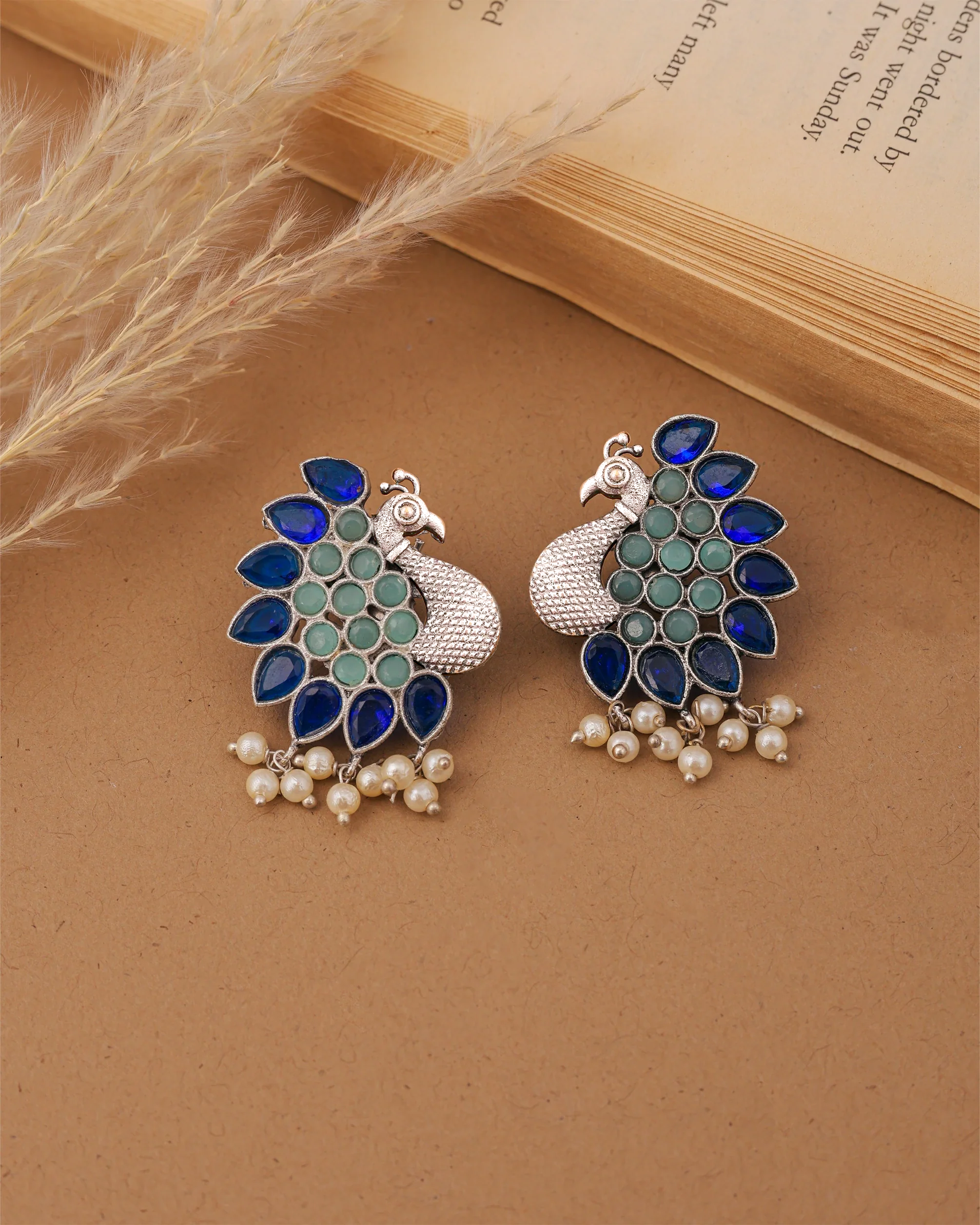 Peacock Glory Earrings