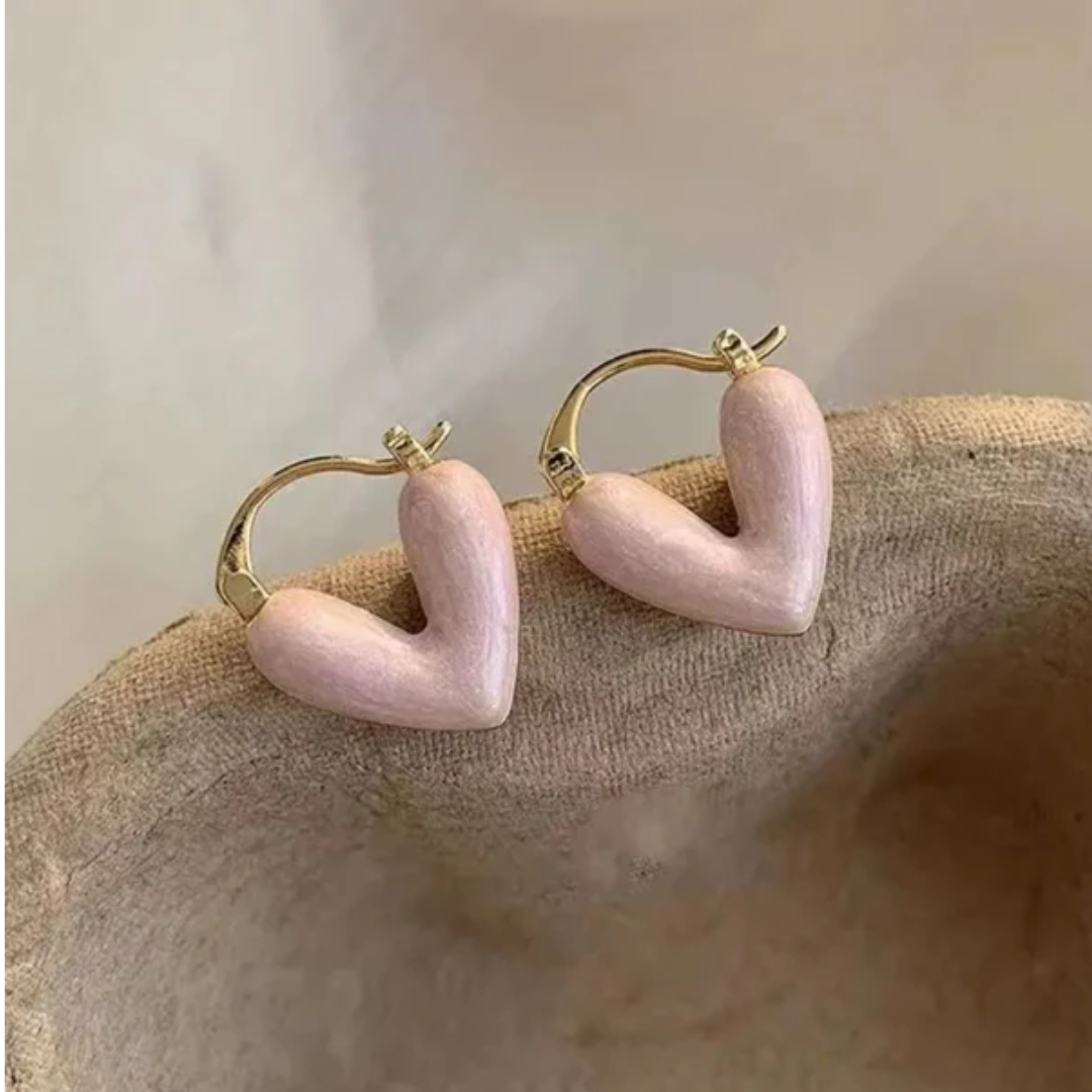 Love Heart Hoop Earring Korean Earring