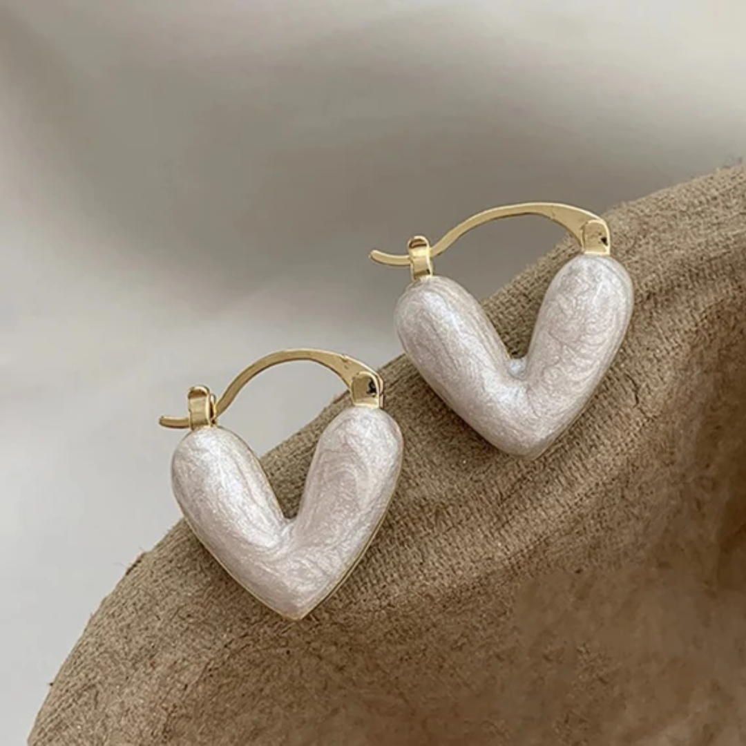 Love Heart Hoop Earring Korean Earring