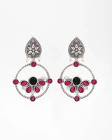New Black & Ruby Dangler Earrings