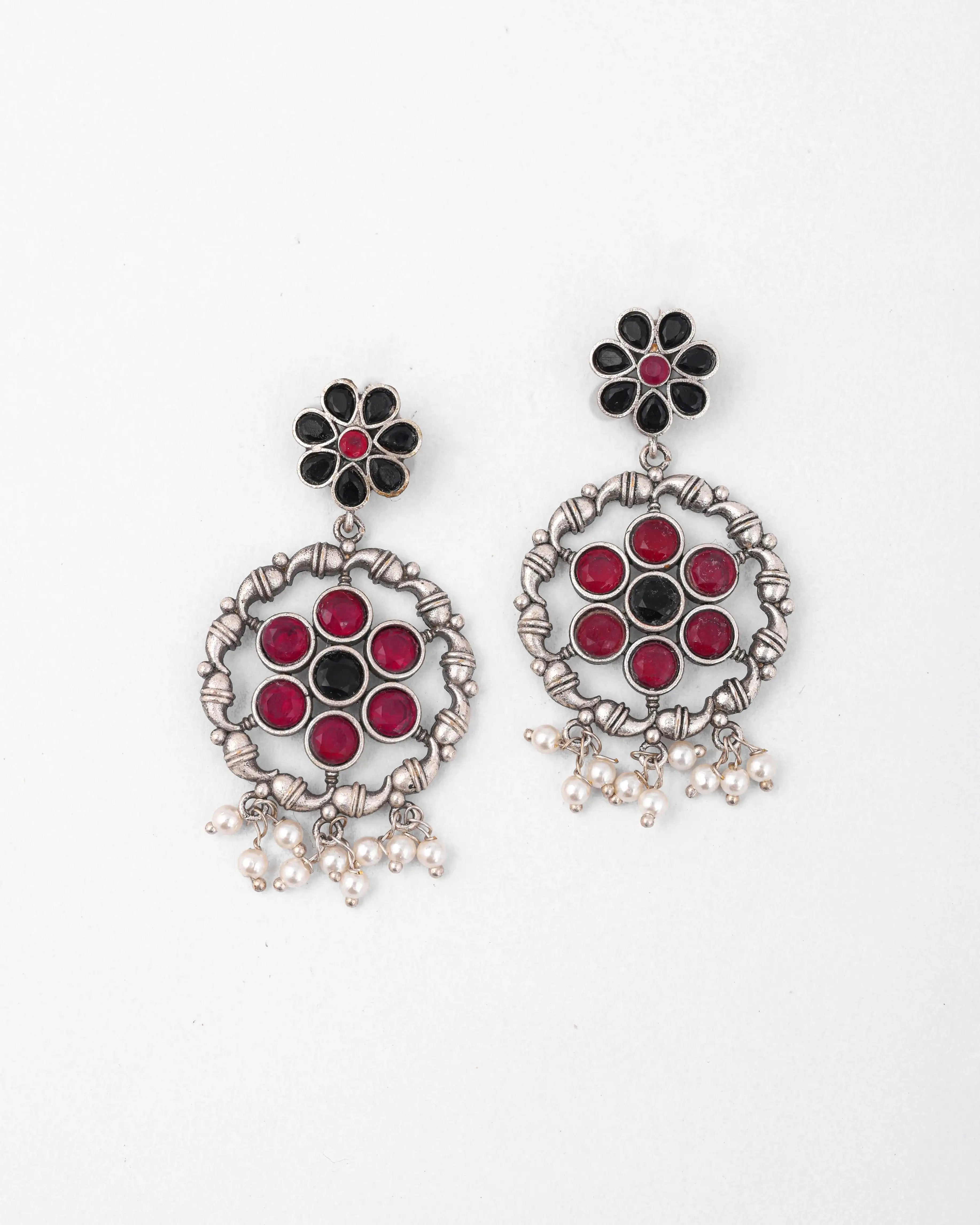 TOS New Floral Dangler Earrings