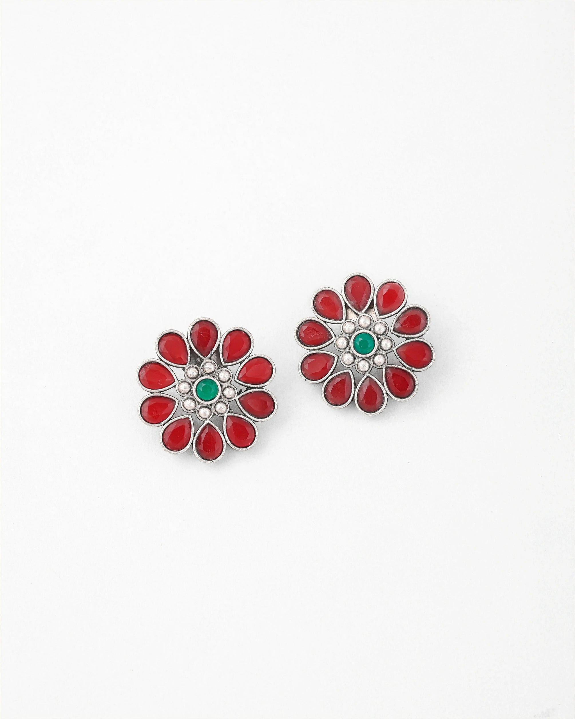 Ruby Blossom Studs