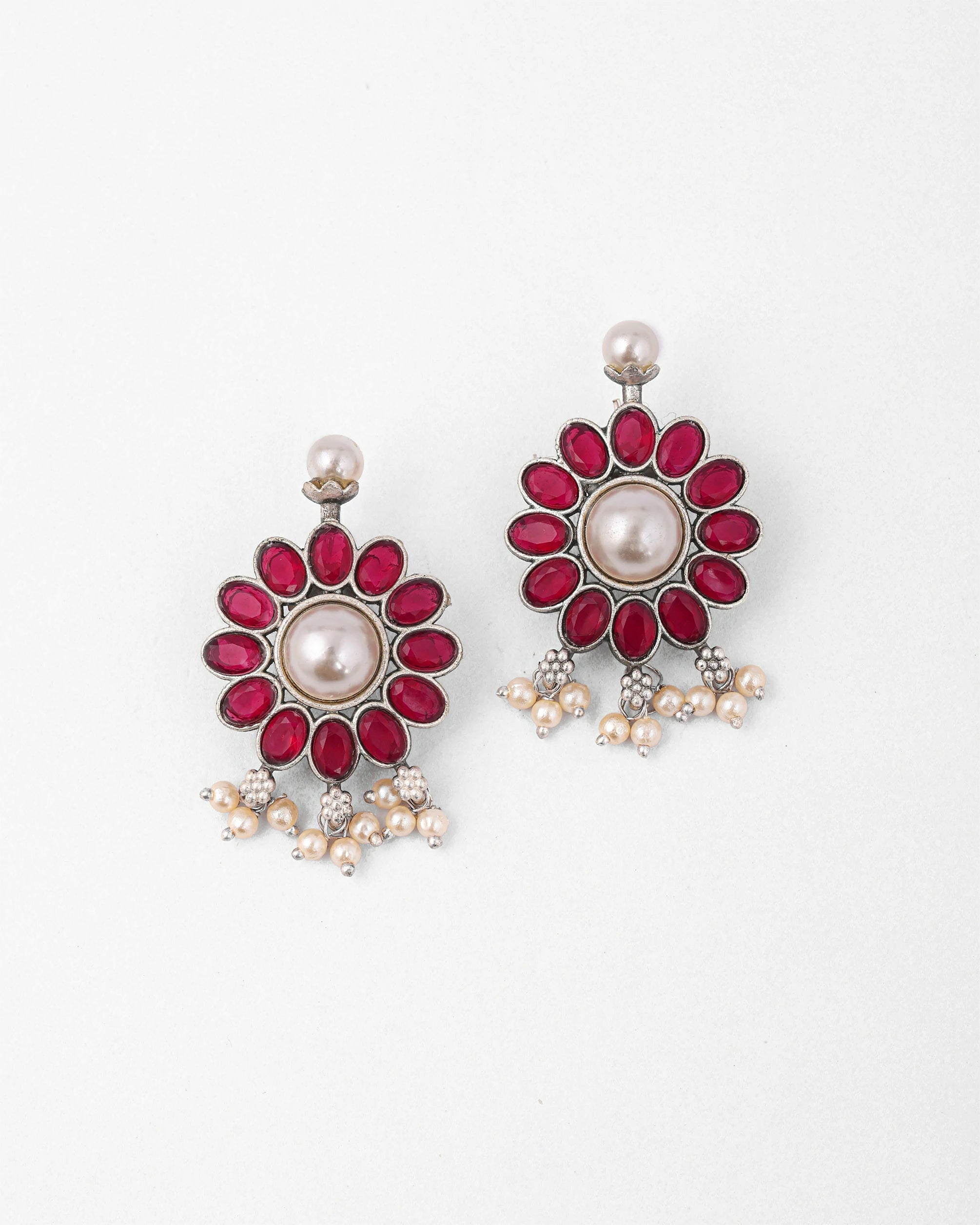 Gulabi Pushp Jhumkas