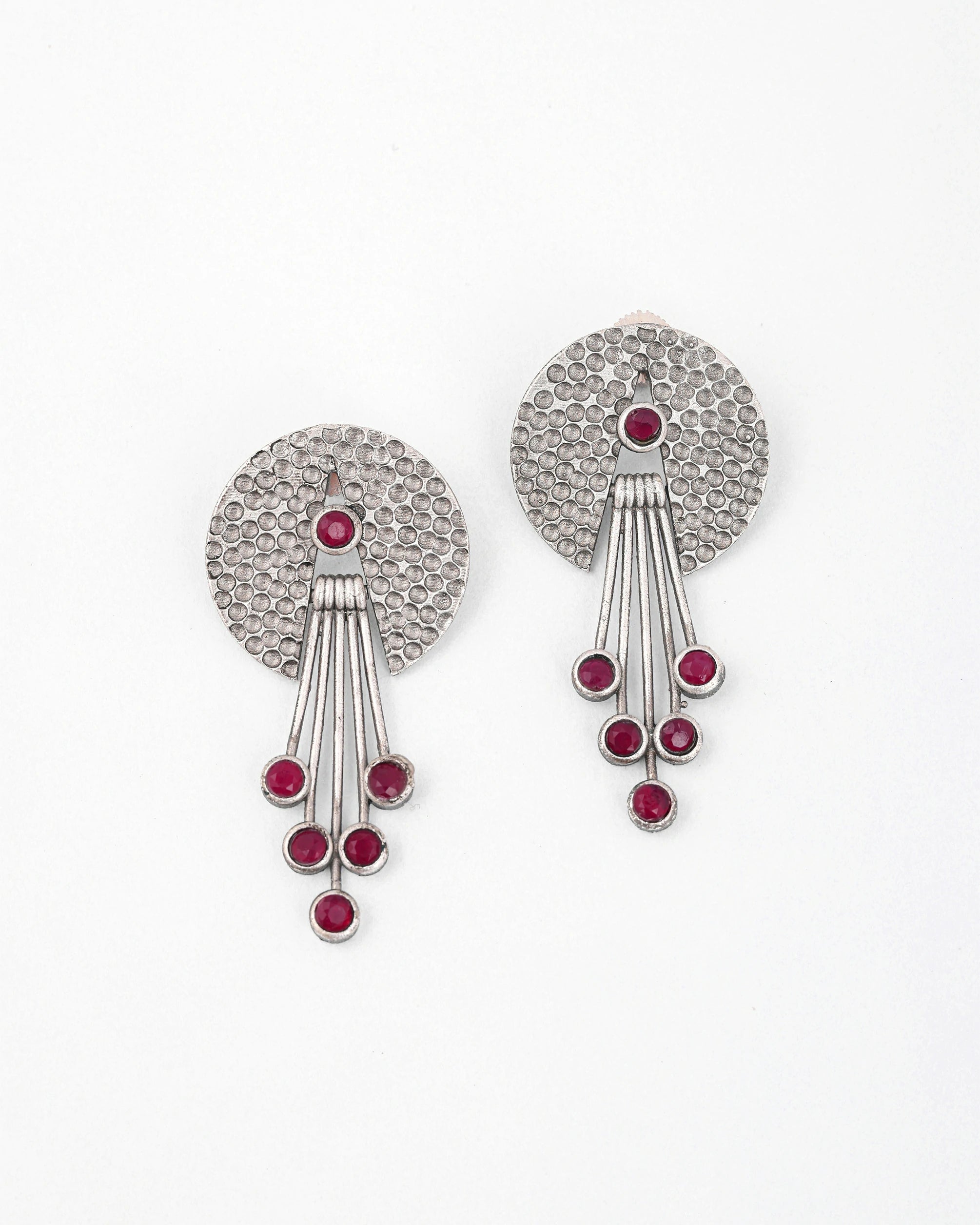 Ruby Drape Earrings