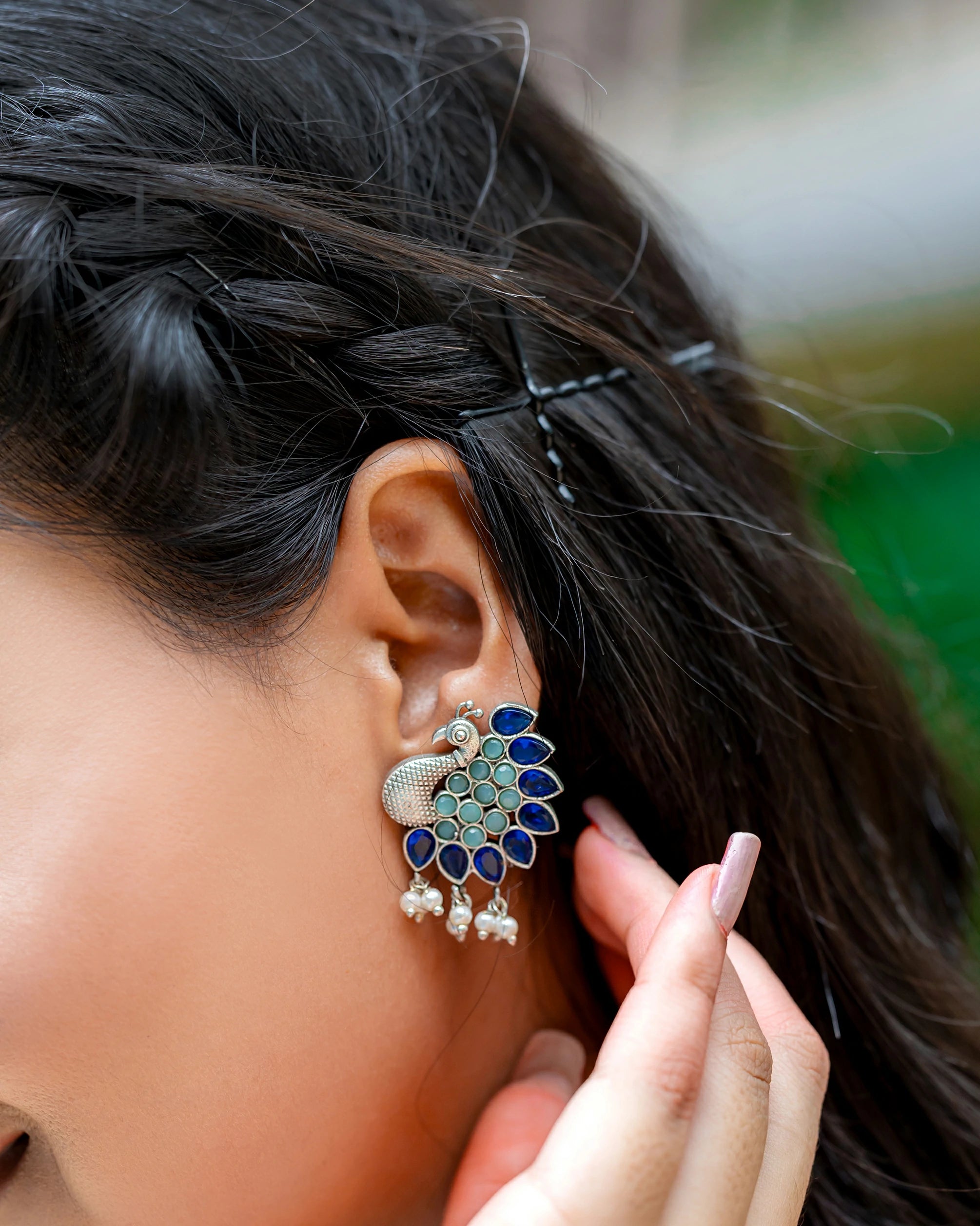 Peacock Glory Earrings