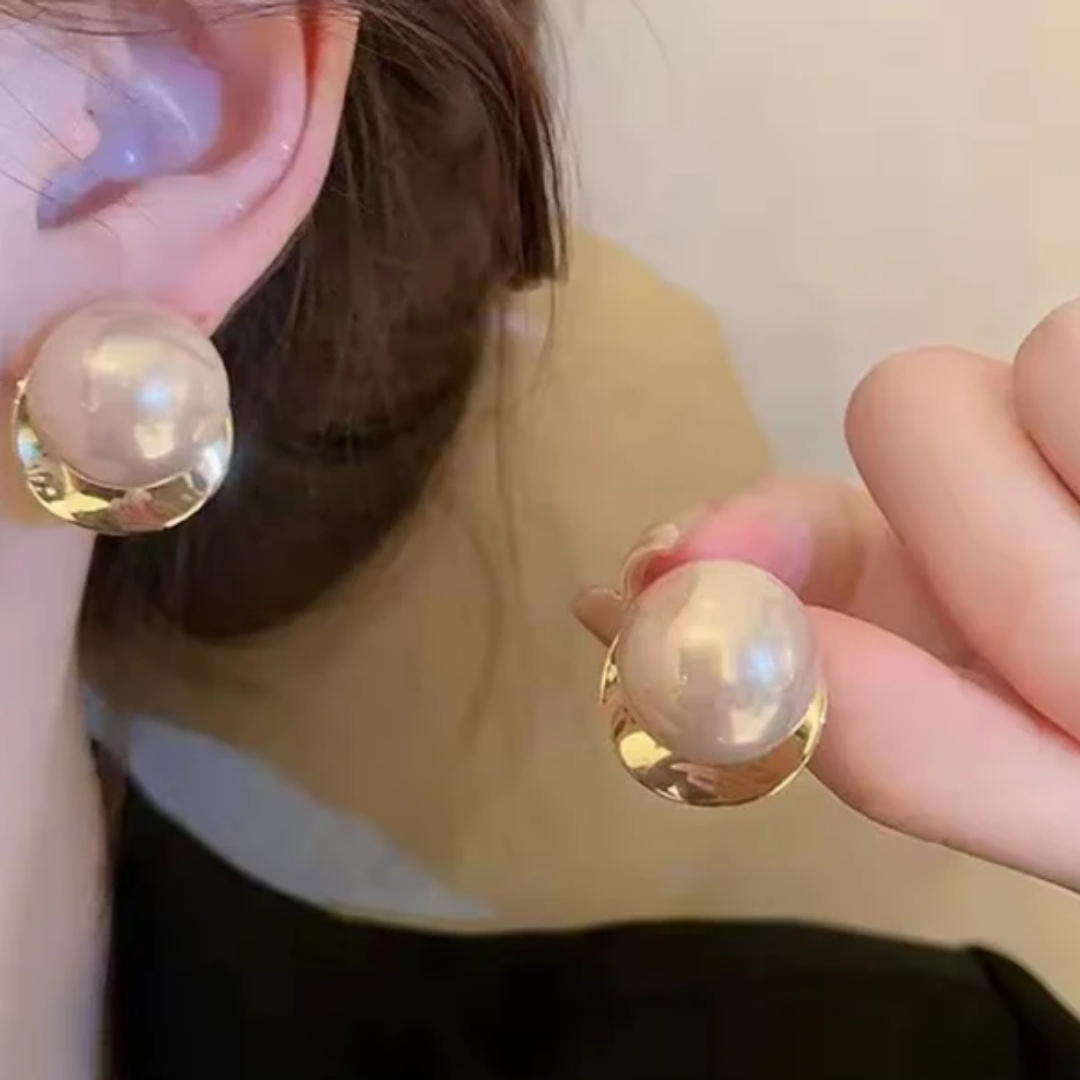 Pearl Stud Korean Earrings