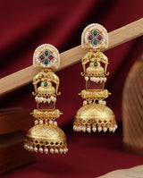 Royal Gold Big Jhumki Earrings