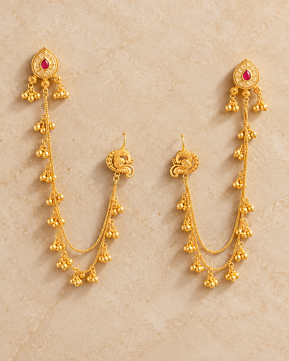 Premium Gold Earchain