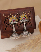 Royal Heritage Jhumka & Peacock Stud Earrings Combo